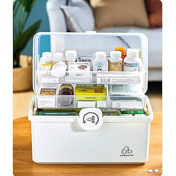 Amazon.co.jp: 救急箱・救急セット 大容量 薬箱 医薬品貯蔵